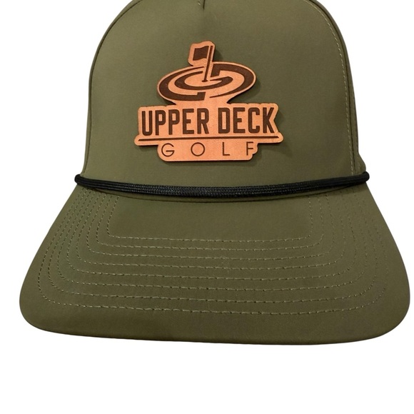Branded Bills Performance 545 Raised Logo Olive Green Snap Back Trucker Hat Rope - Picture 2 of 7